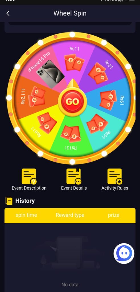 Royal8Bet Game Wheel Spin Image